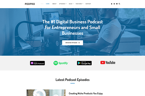 PodPro WordPress Theme